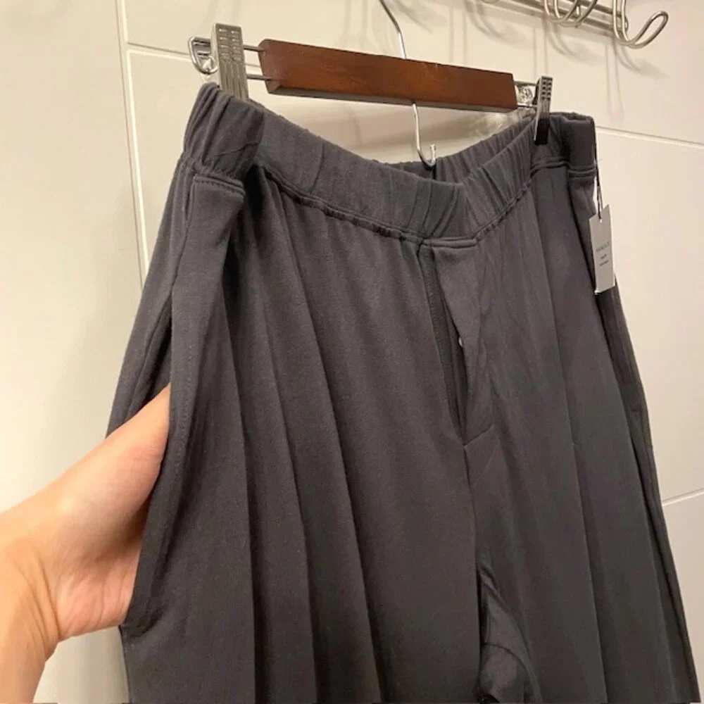 NWT Men's Parachute Organic Cotton Lounge Pants Gray Coal Size XL